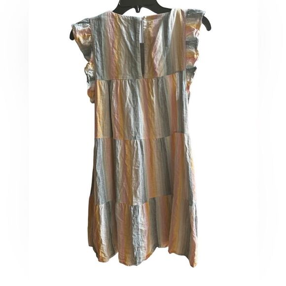 Show me your Mumu Daydream Mini Dress Sunset Stripe S - Picture 3 of 6